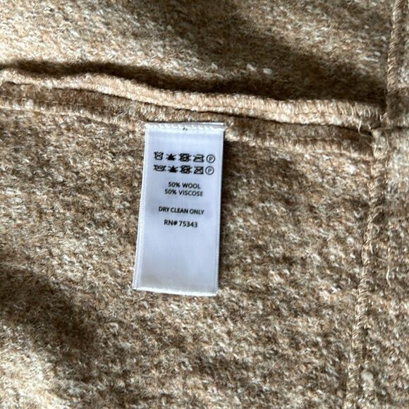 Rachel Zoe Single Button Car Coat Camel S EUC - Picture 6 of 6